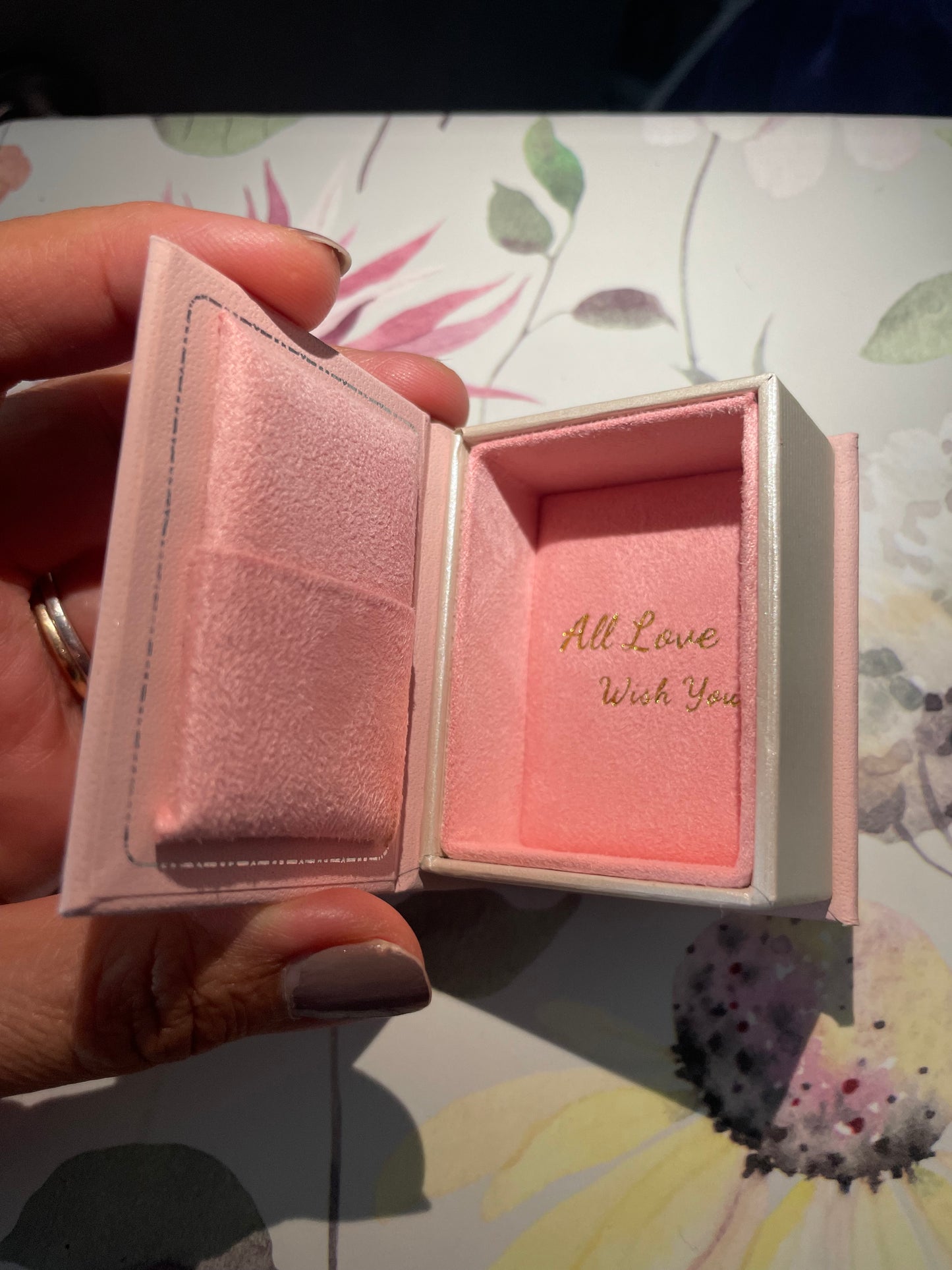 Pink Book Jewelry Ring Box • Vintage Book
