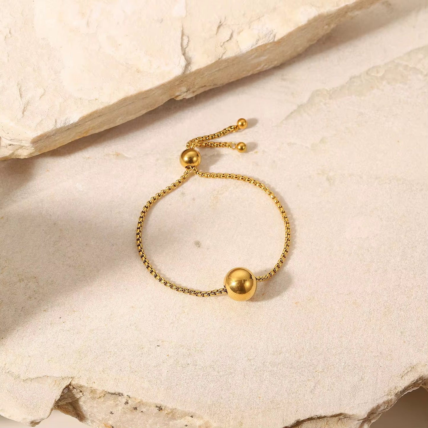 Sphere Necklace & Adjustable Bracelet Set