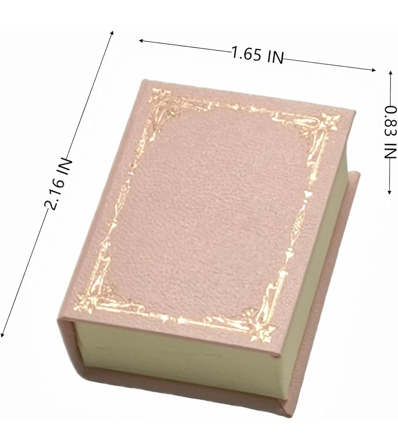 Pink Book Jewelry Ring Box • Vintage Book