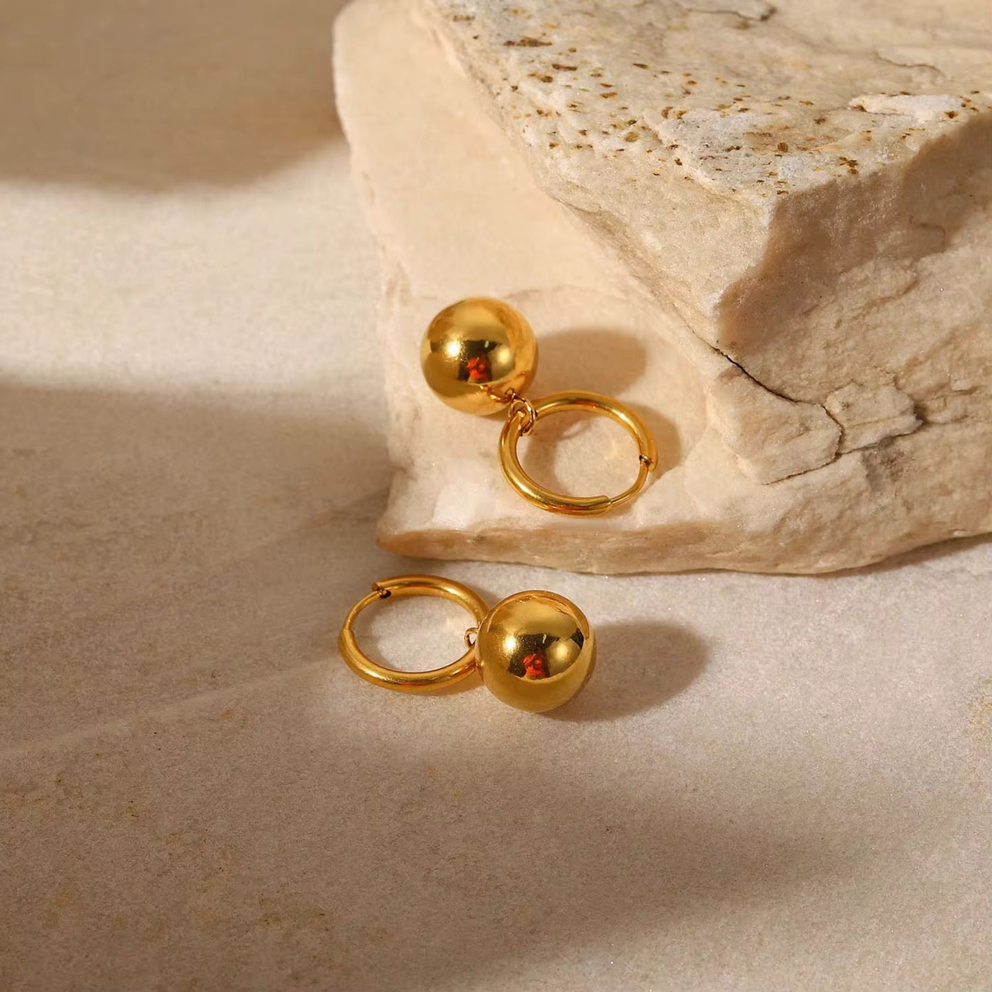 Luxury Polished Sphere Dangles