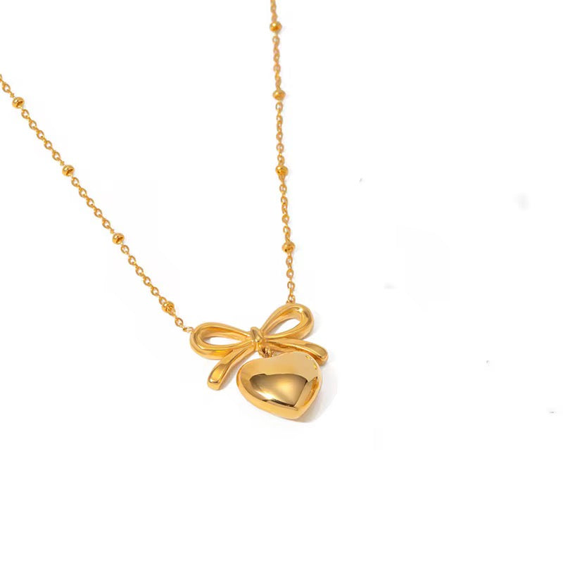 Bow Heart Jewelry Set