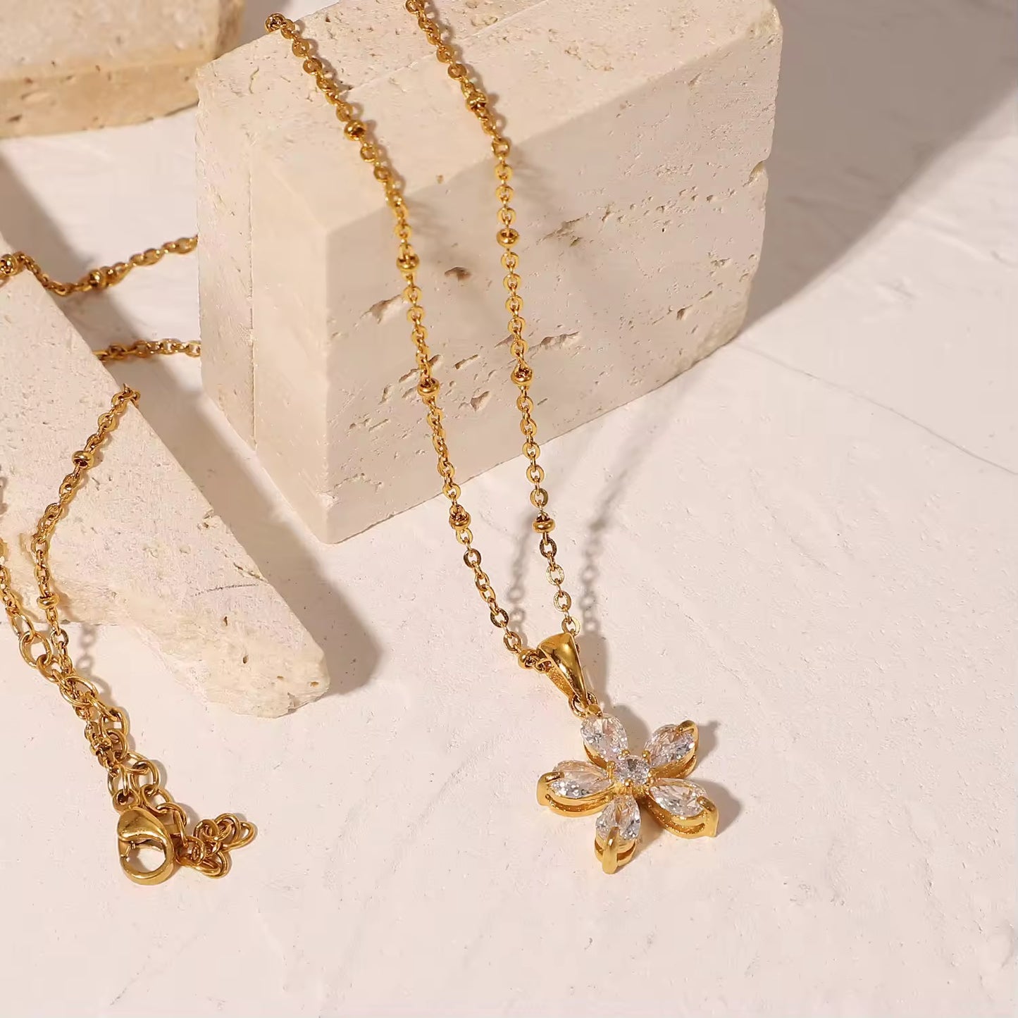 Crystal Petal Pendant