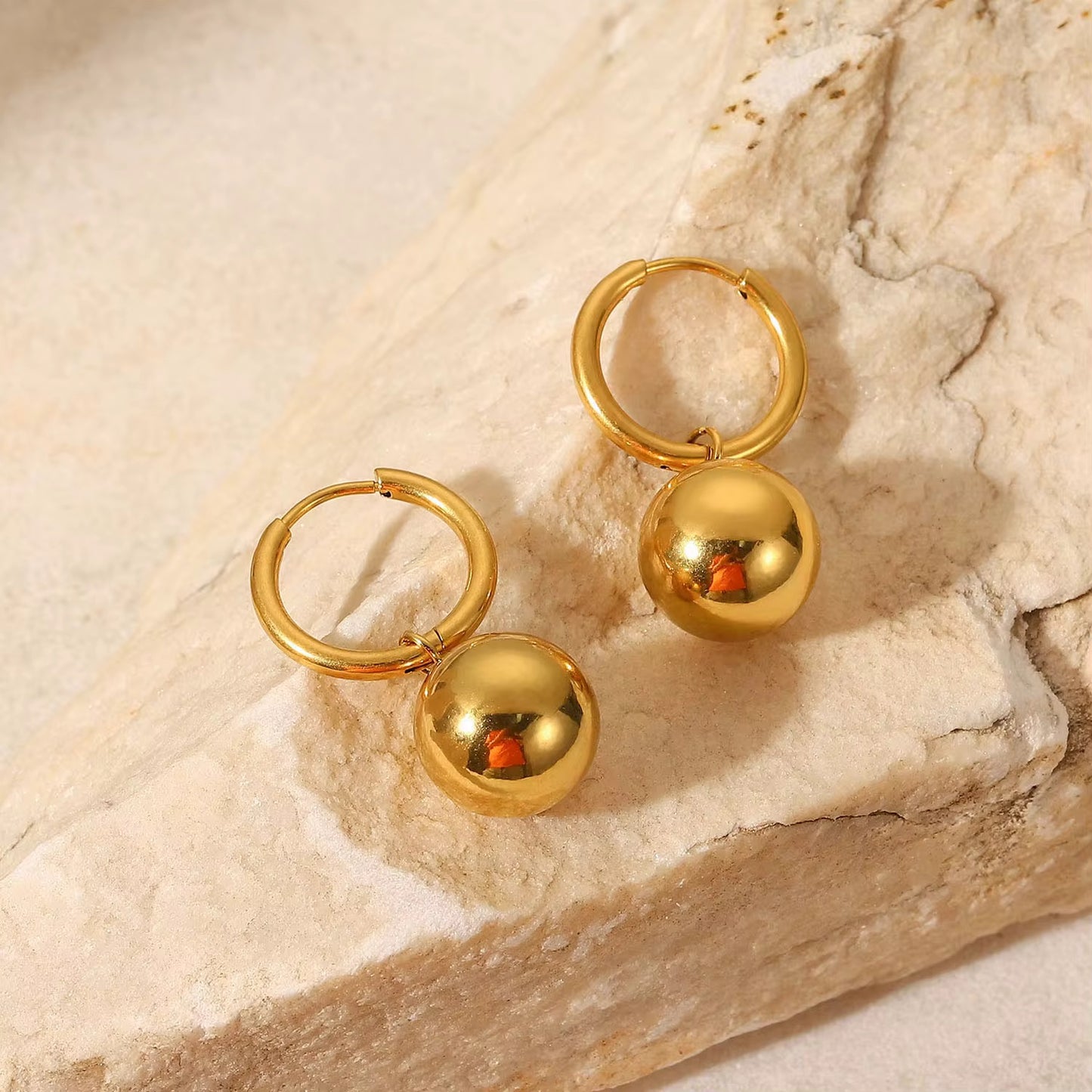 Luxury Polished Sphere Dangles