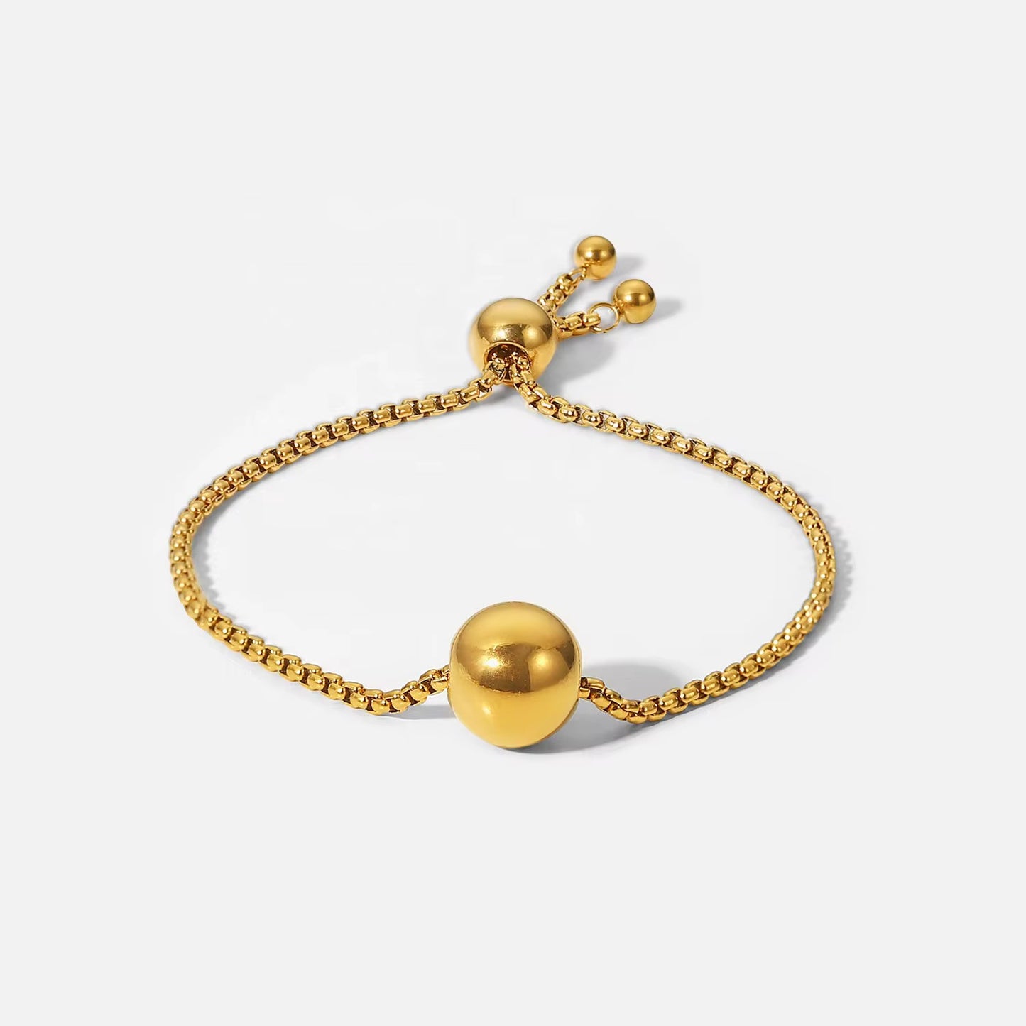 Sphere Necklace & Adjustable Bracelet Set