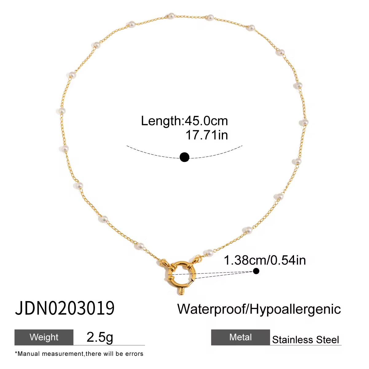 Pearl Stainless Steel Necklace