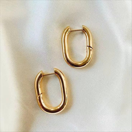 Elegant Gold Hoop Earrings
