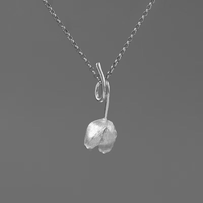Tulip Flower Pendant Necklace