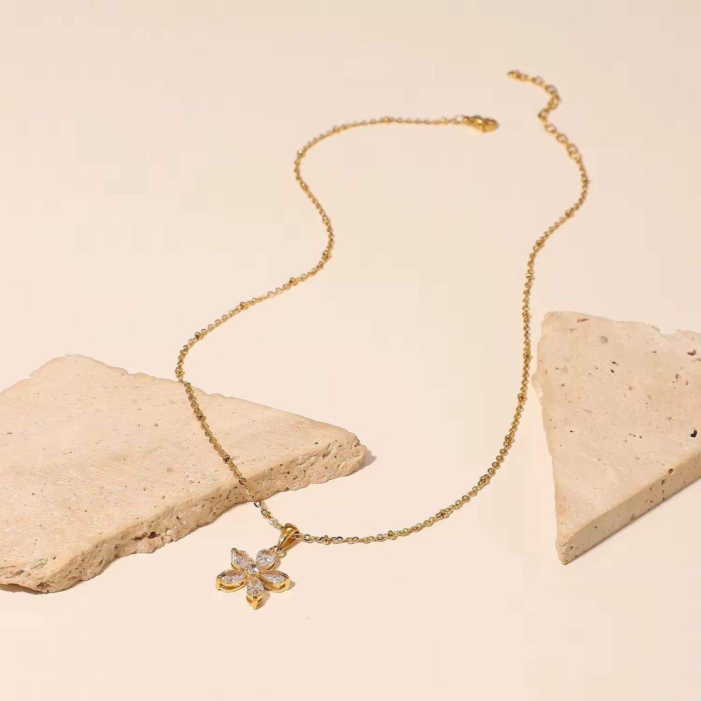 Crystal Petal Pendant