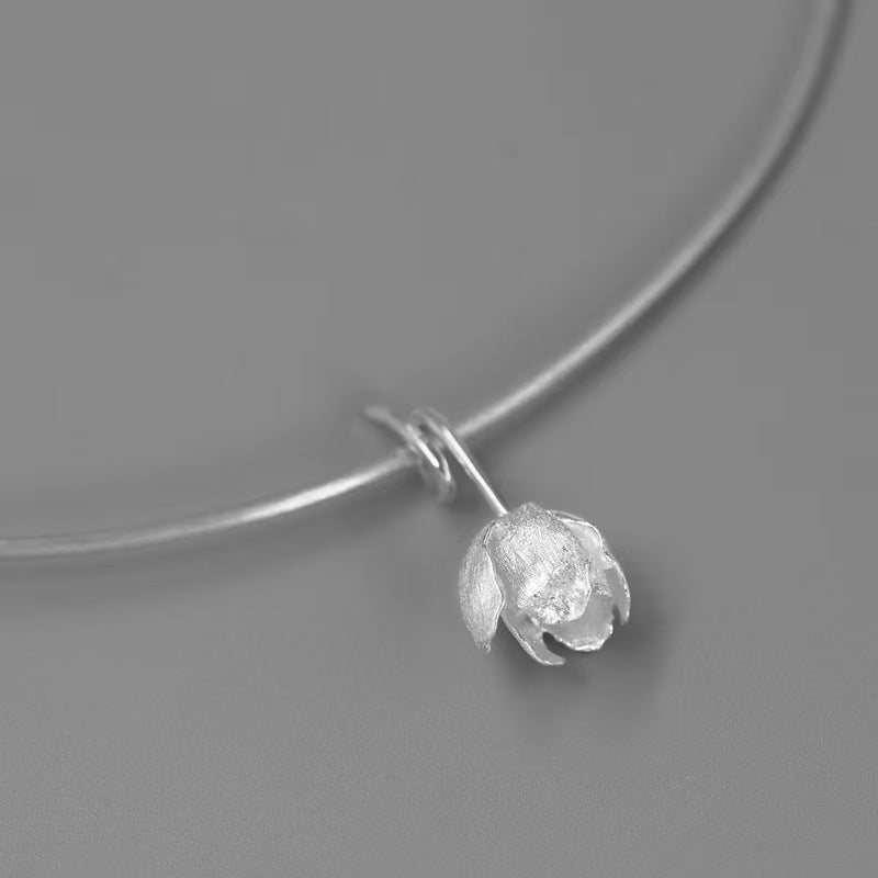 Tulip Flower Pendant Necklace