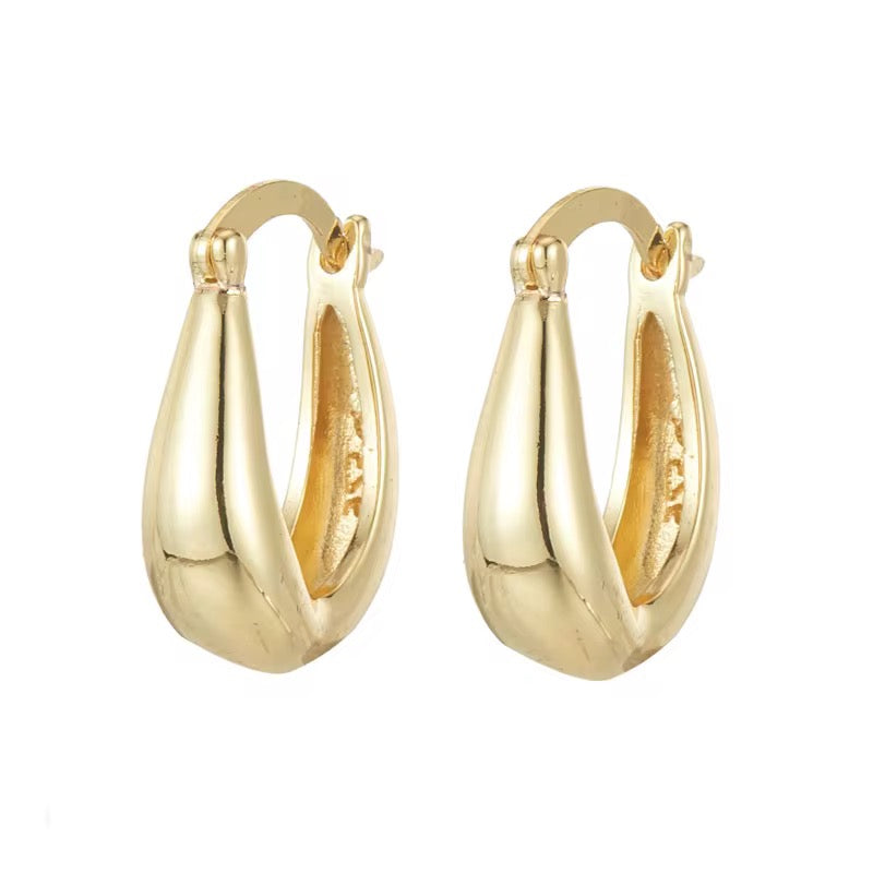 Classic Chunky Hoop Earrings