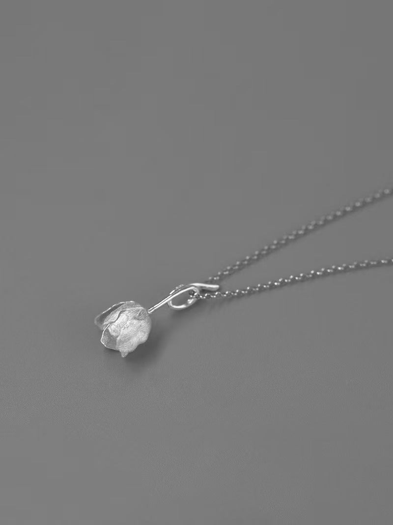 Tulip Flower Pendant Necklace