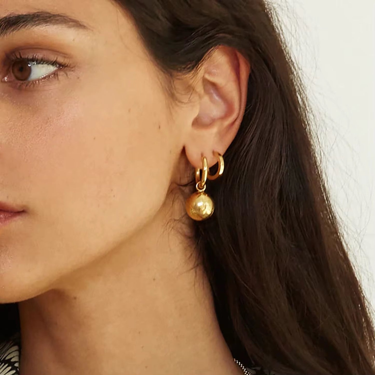 Luxury Polished Sphere Dangles