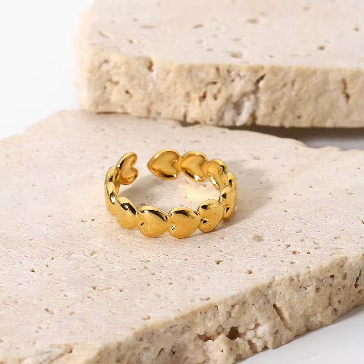 Gold Plated Heart Ring