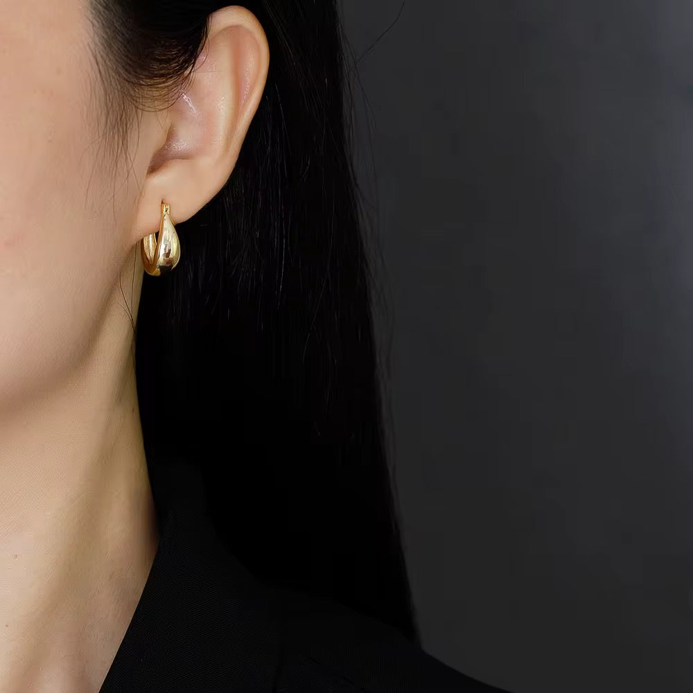 Classic Chunky Hoop Earrings