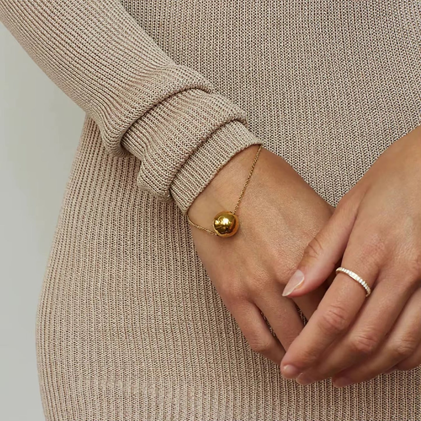 Sphere Necklace & Adjustable Bracelet Set