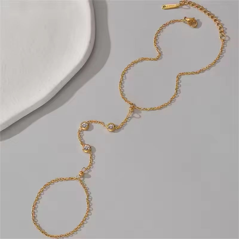 Dainty Hand Chain Bracelet