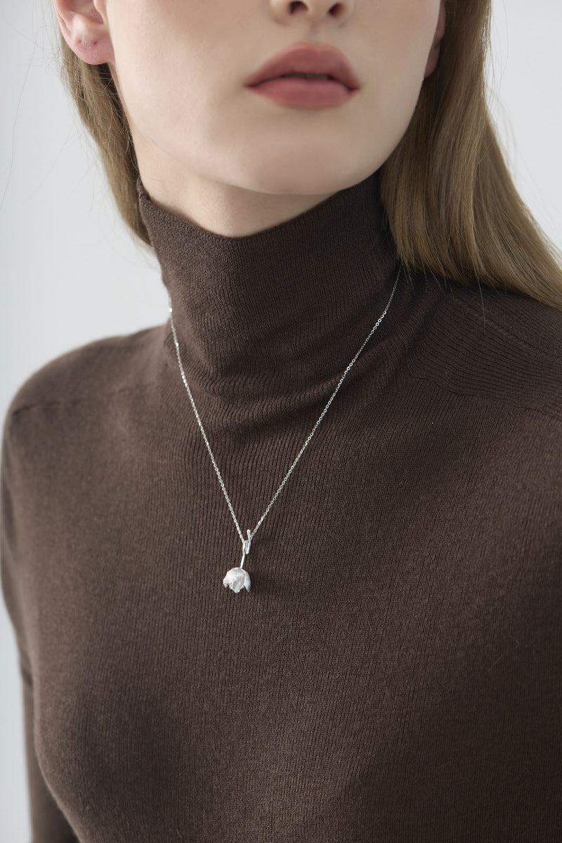 Tulip Flower Pendant Necklace