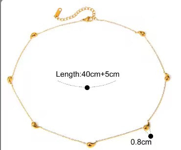 Water Drop Chain Necklace