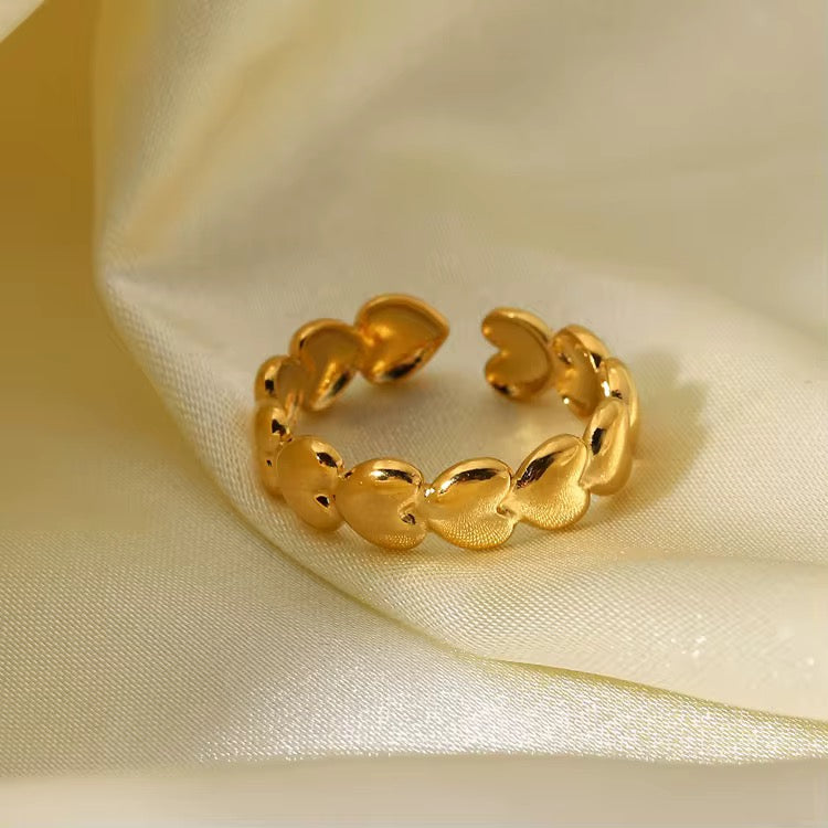 Gold Plated Heart Ring