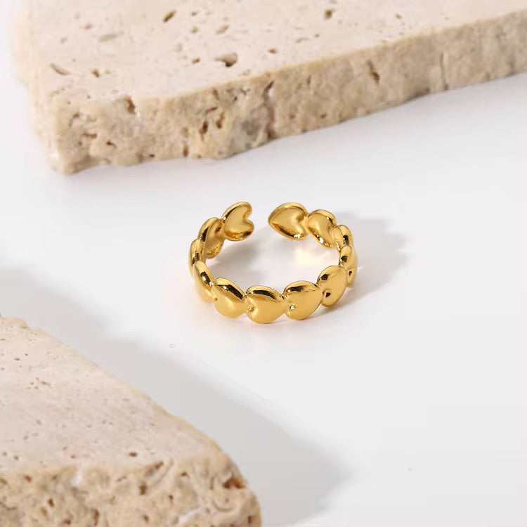 Gold Plated Heart Ring