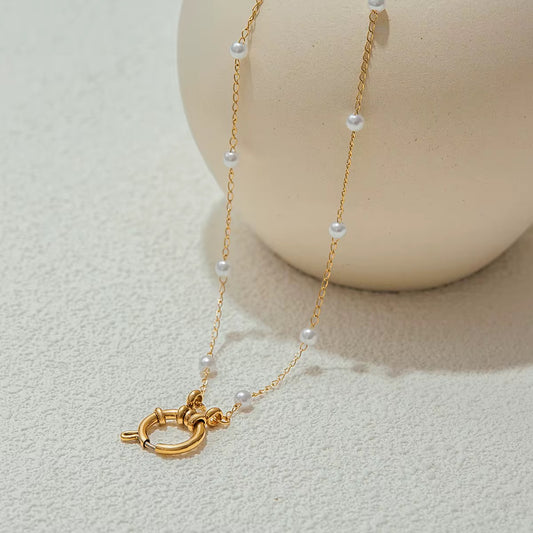 Pearl Stainless Steel Necklace