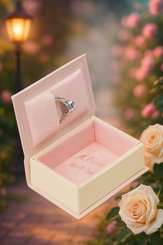 Pink Book Jewelry Ring Box • Vintage Book