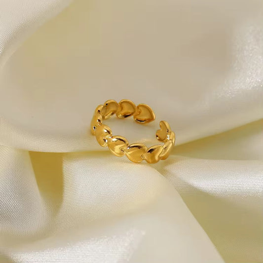Gold Plated Heart Ring