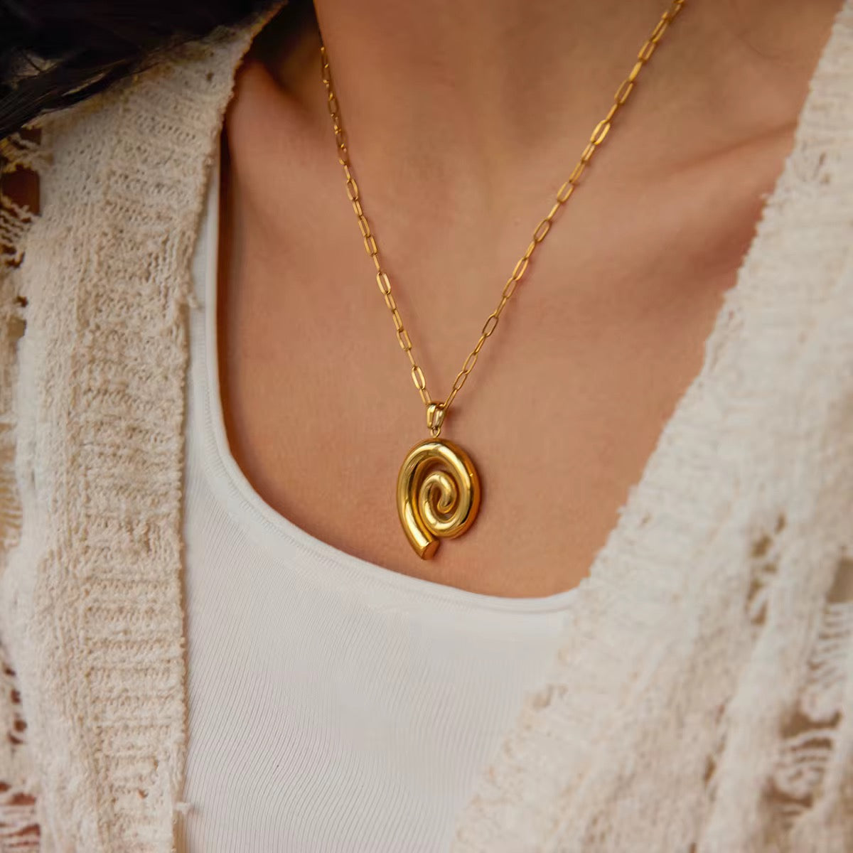 Infinity Swirl Necklace