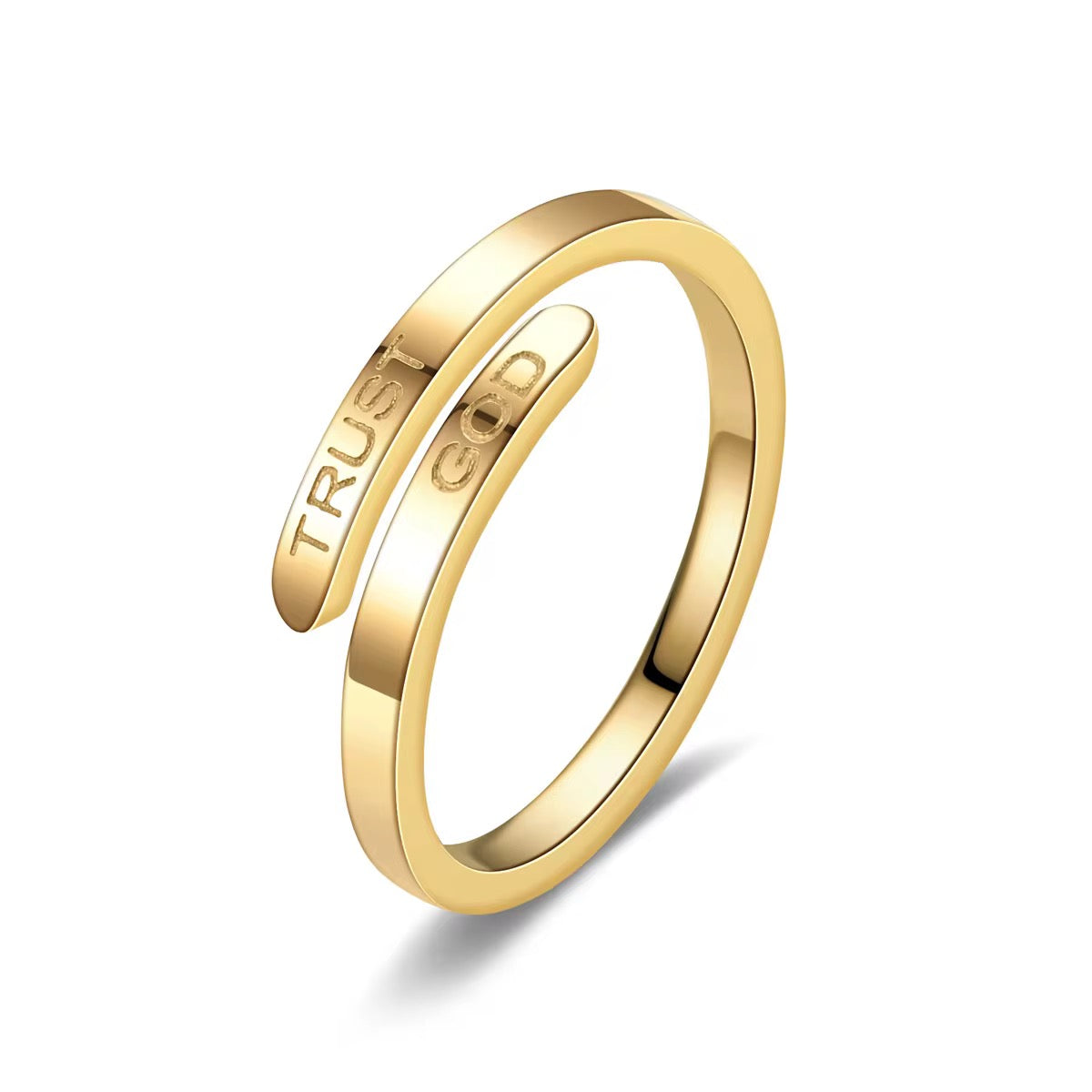 ✨ “TRUST GOD” Adjustable Ring – A Daily Reminder ✨