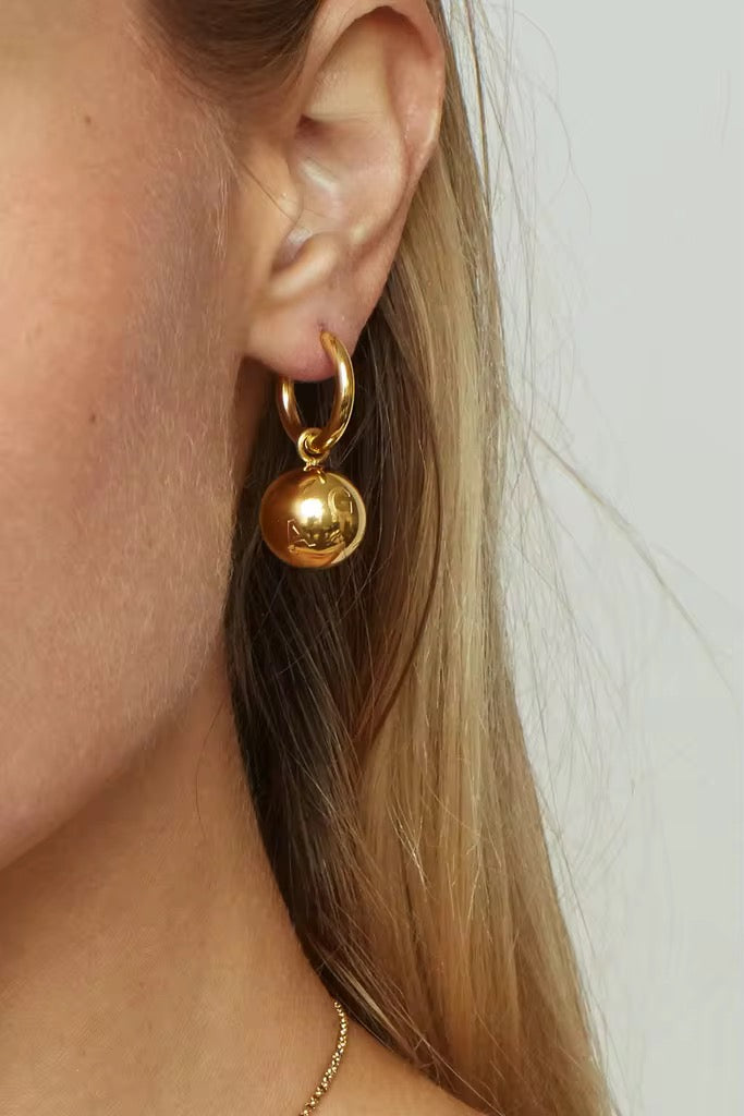 Luxury Polished Sphere Dangles