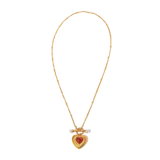 Eternal Heart Bar Necklace
