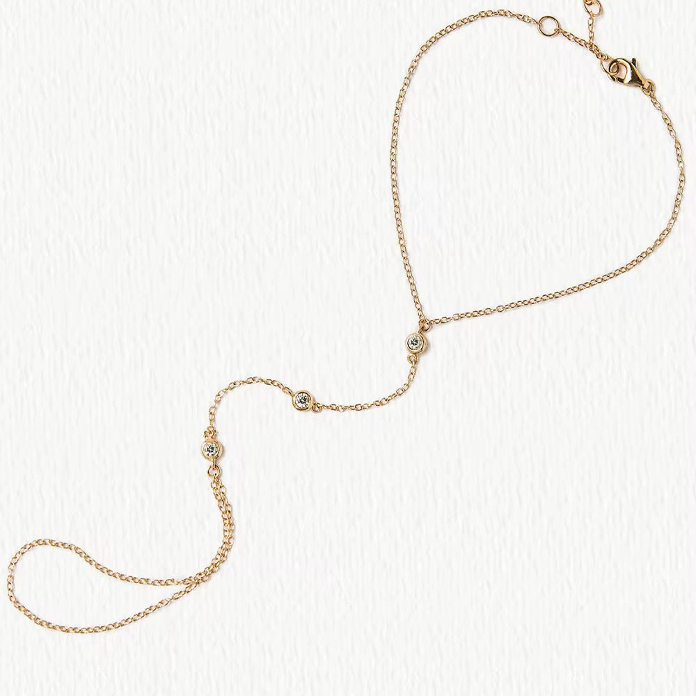Dainty Hand Chain Bracelet
