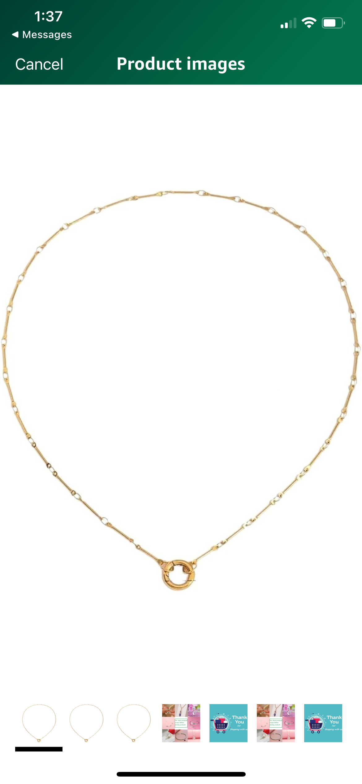 Eternal Heart Bar Necklace