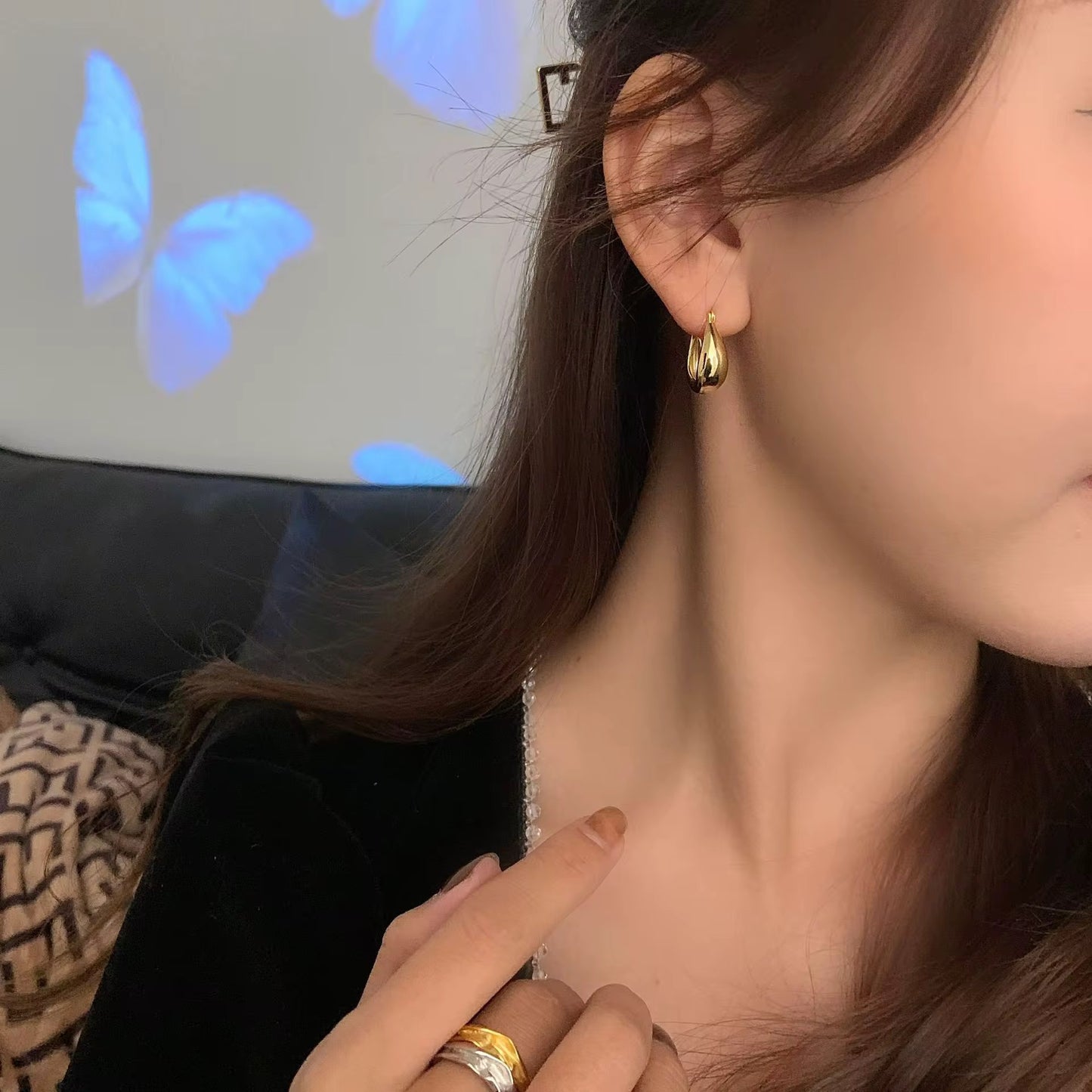 Classic Chunky Hoop Earrings