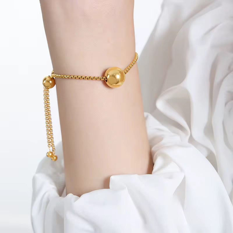 Sphere Necklace & Adjustable Bracelet Set