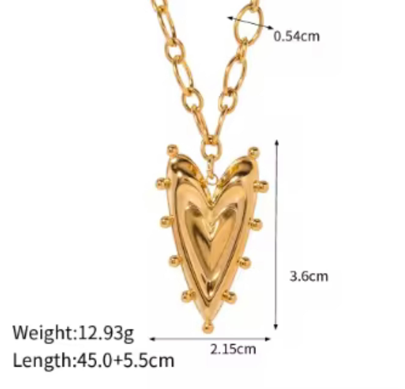 Vogue Heart Necklace